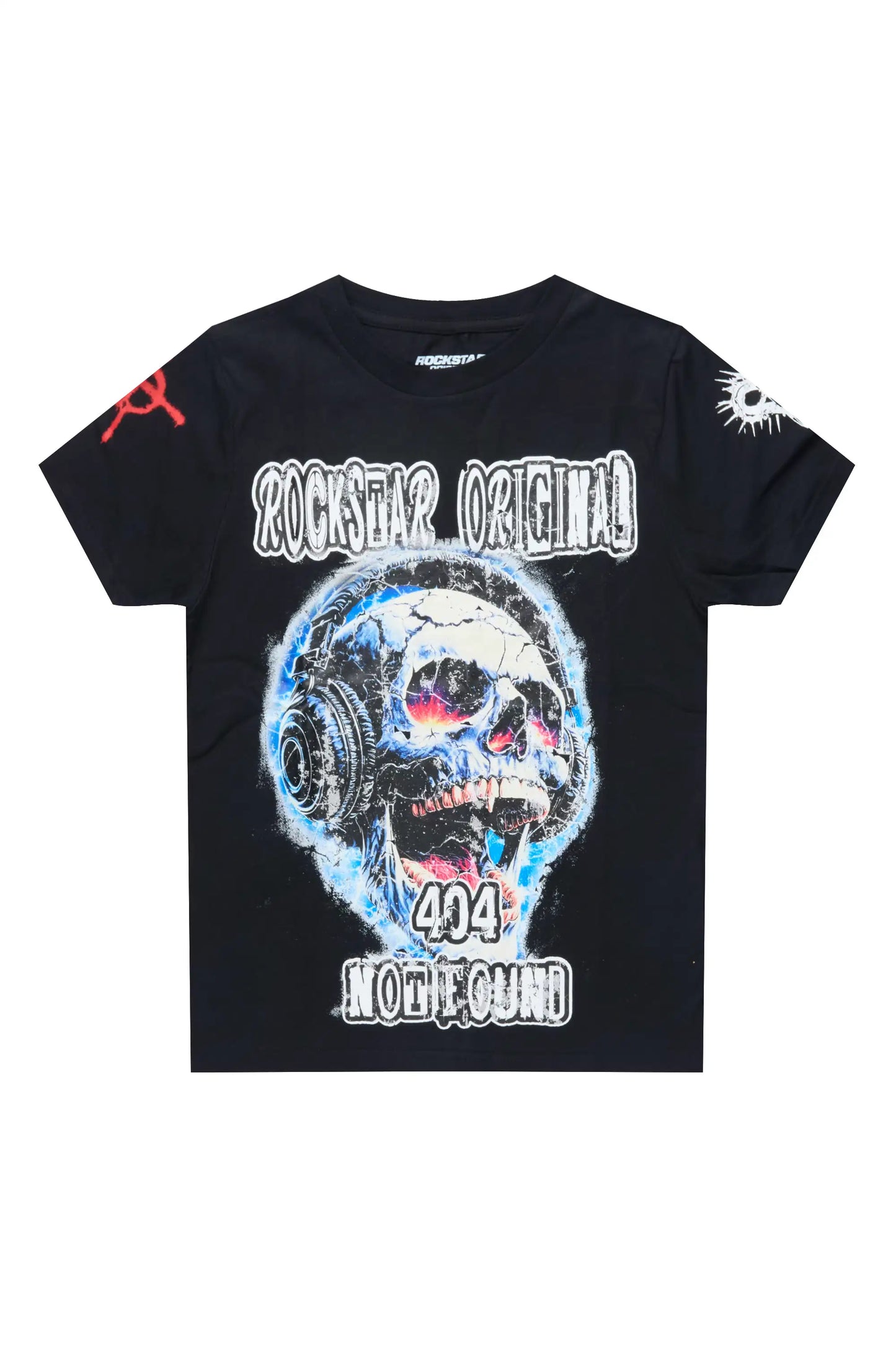 Boys Amare Black Graphic T-Shirt