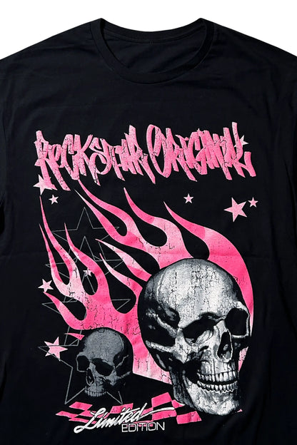 Anesso Black Graphic T-Shirt