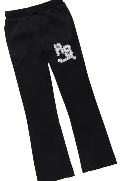 Boys Alik Black Stacked Track Set