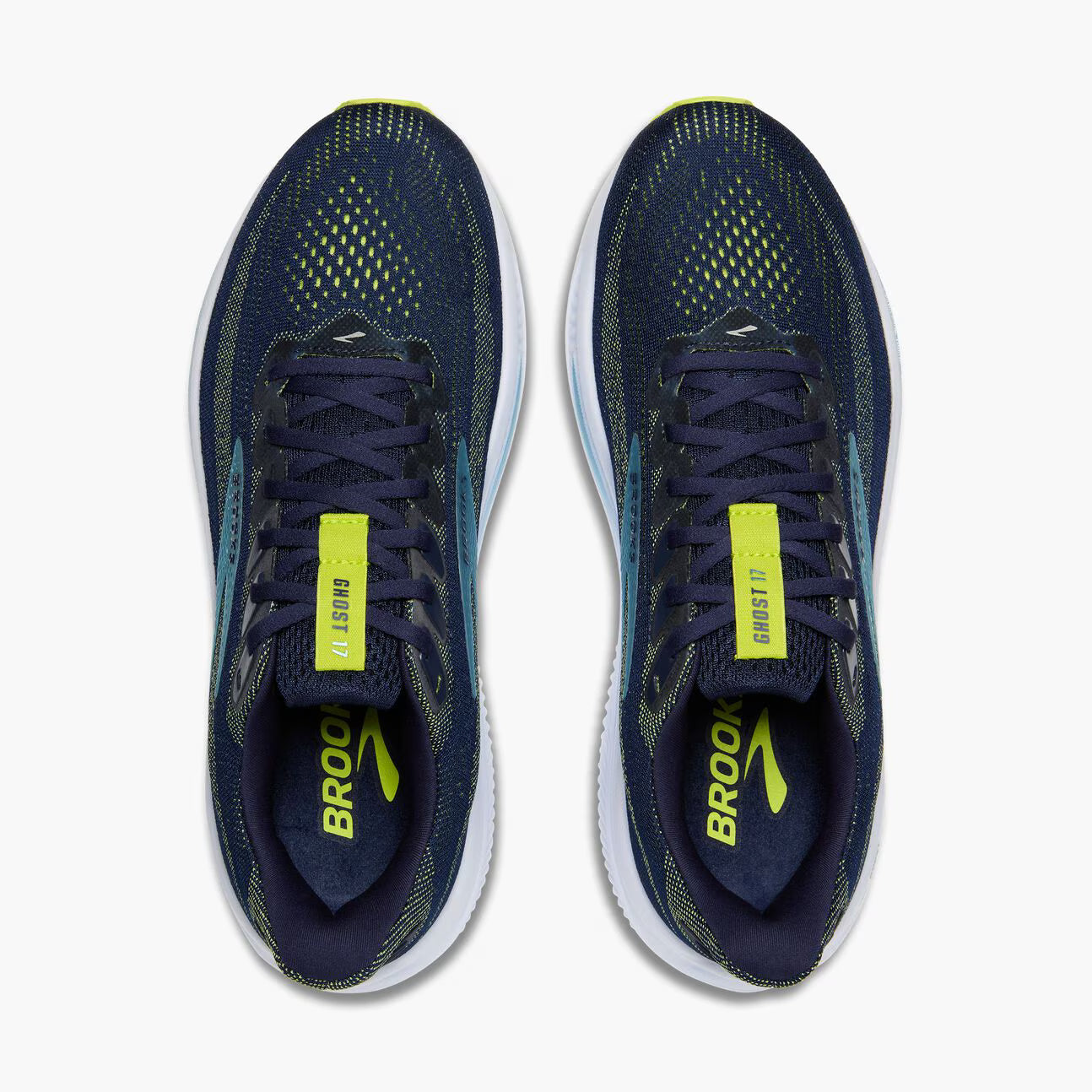 Brooks Men's Ghost 17 - Peacoat/Lime/Blue