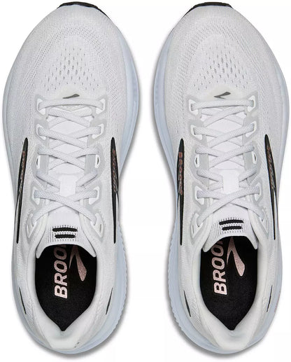 Brooks Women's Ghost 18 (Narrow) - White/Black/Rose Gold