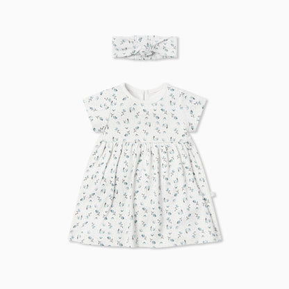Floral Dress & Headband Outfit
