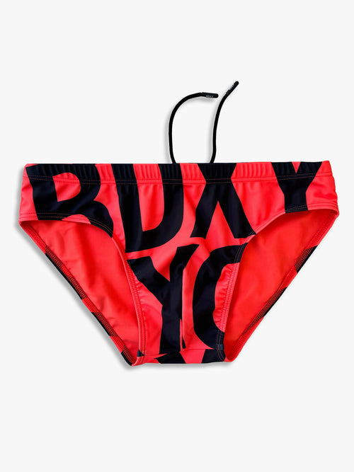 "The Atmos" Swimbrief | Bold Tangerine