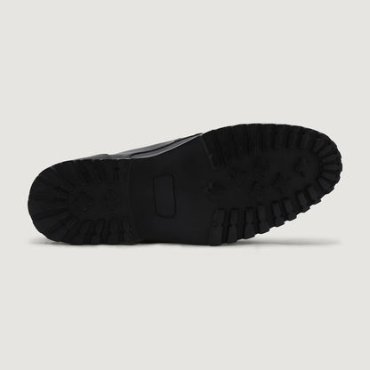 Knight Derby Black Matte Nubuck Leather Boots - TerraGrip