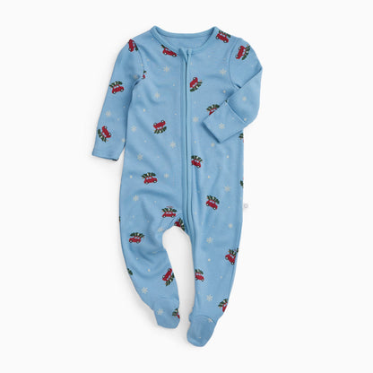 Christmas Car Clever Zip Sleepsuit