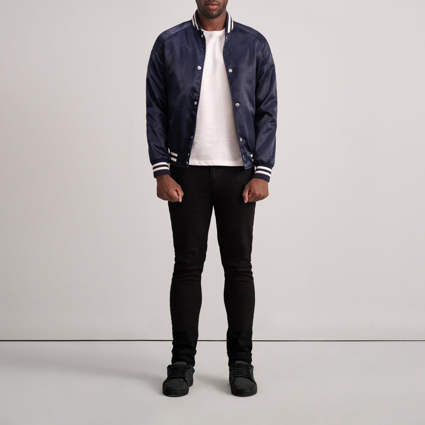 Xander Blue Varsity Jacket