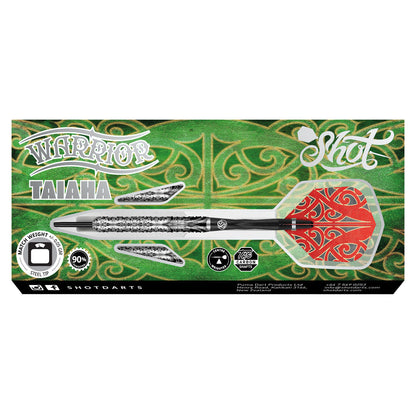 SHOT - Warrior Taiaha Steel Tip Darts - 90% Tungsten - 28g