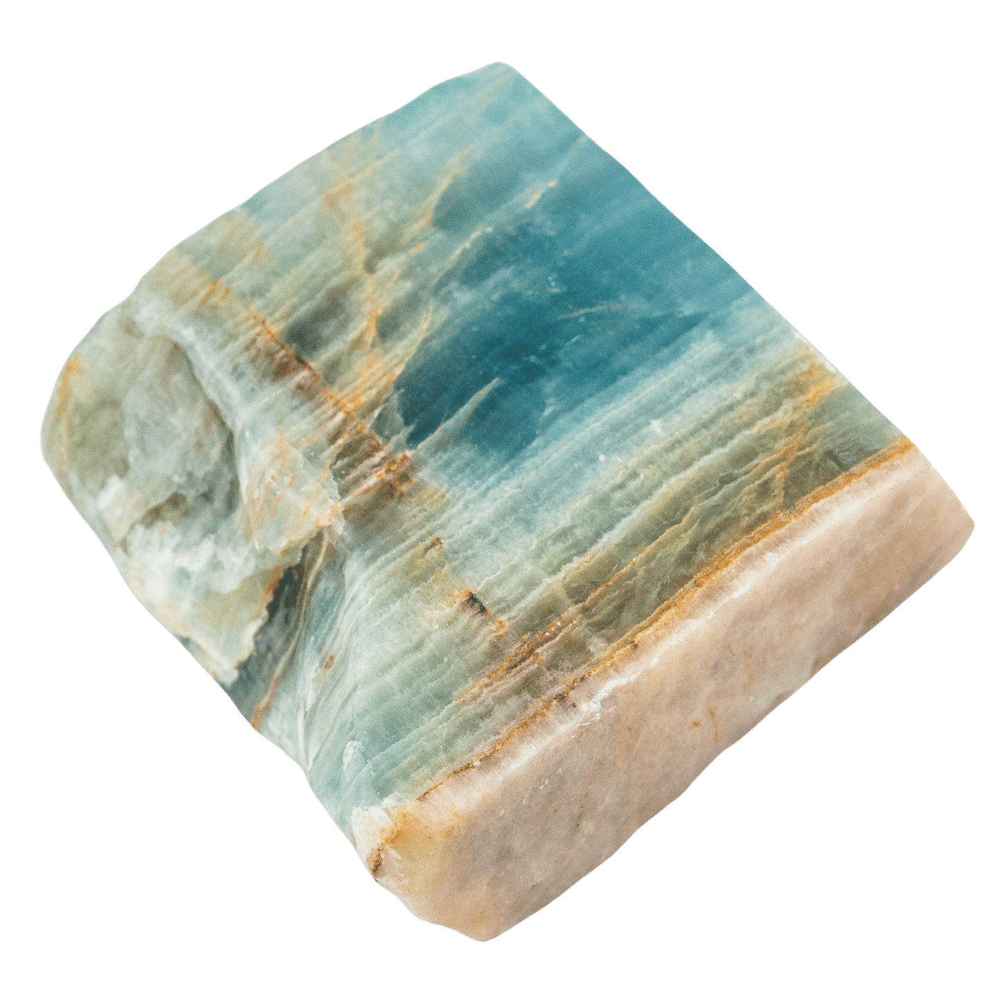 Blue Lemurian Calcite Slab