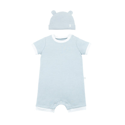 Baby Bear Hat & Summer Sleepsuit Set